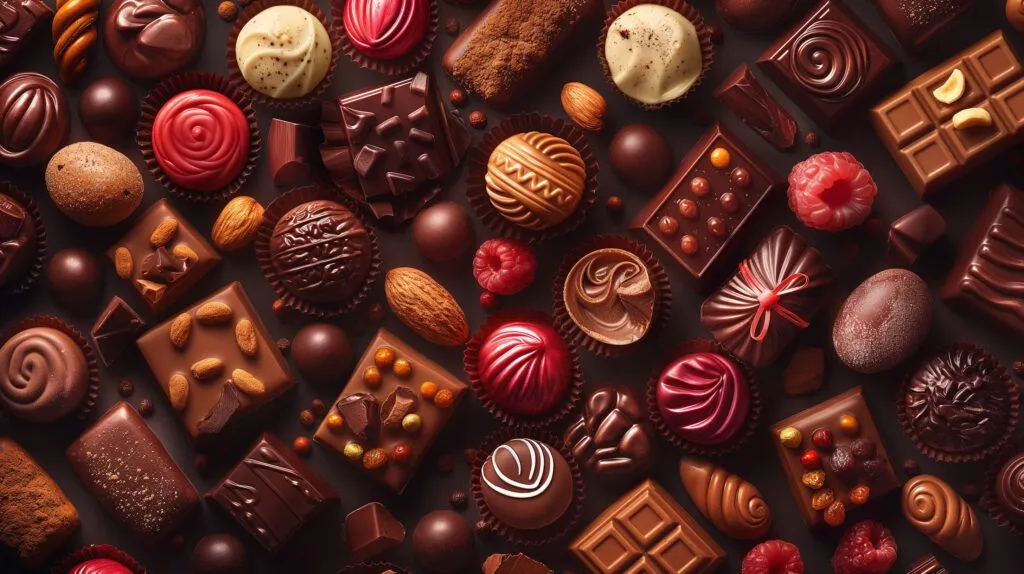 Dark chocolate pieces